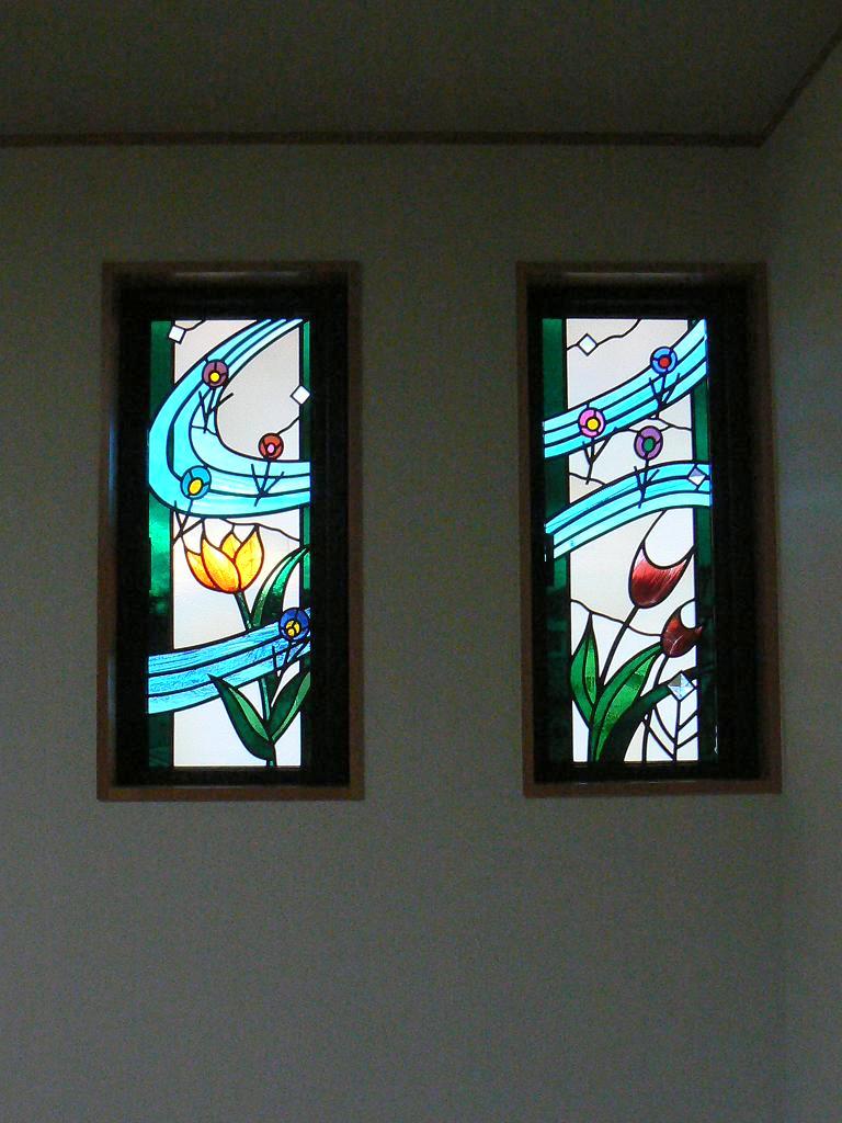 花のある風景｜ステンドグラス工房福井｜すてんどぐらす・オリビエ｜福井県のステンドグラス制作・修理・注文｜北陸・石川・富山・全国発送可