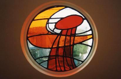 月と太陽｜ステンドグラス工房福井｜すてんどぐらす・オリビエ｜福井県のステンドグラス制作・修理・注文｜北陸・石川・富山・全国発送可