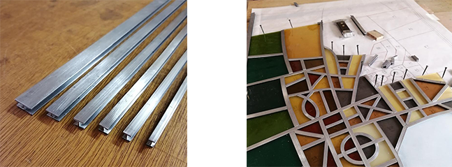 組み立て｜ステンドグラス工房福井｜すてんどぐらす・オリビエ｜福井県のステンドグラス制作・修理・注文｜北陸・石川・富山・全国発送可